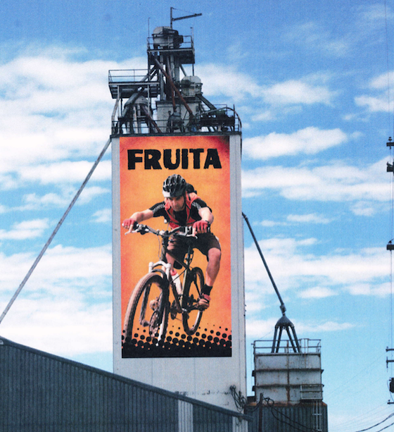 grain silo billboard