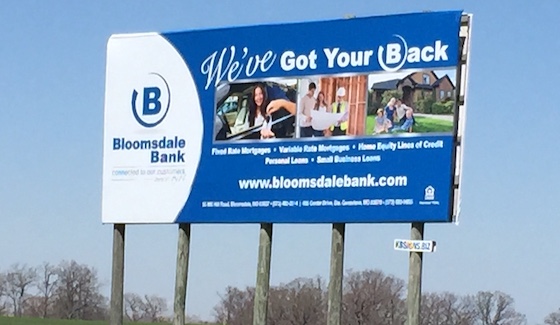 blue wooden billboard