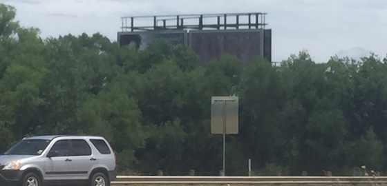 trees blocking billboard