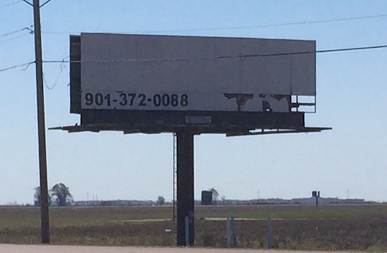 abandoned billboard