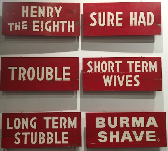 Burma Shave Billboard