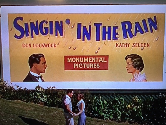 Singing in the rain billboard