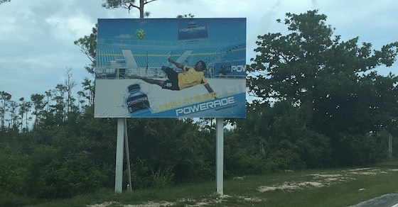 soccer billboard